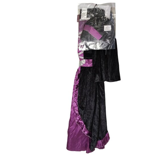 Celebrate Girls S (6/6X) Purple Witch Halloween Costume With Hat 2-Piece - Picture 6 of 8